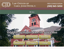 Tablet Screenshot of dwyerlawoffice.com